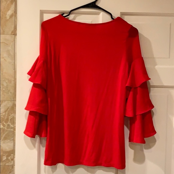 NWOT Neiman Marcus ruffle top. - Picture 3 of 7